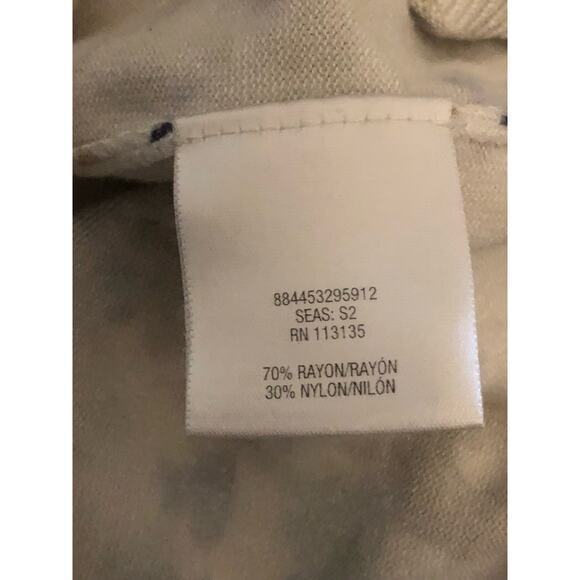 Covington Womens Button Front 3/4 Sleeve Floral Print Ivory Boho Cardigan PM - Picture 4 of 4